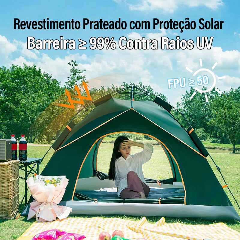 Barraca Pop-up Acampamento para 3-4 Pessoas