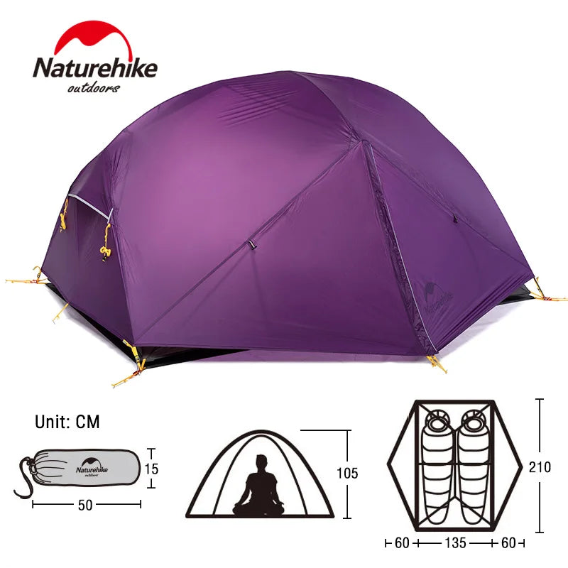 Naturehike-Mongar Tenda para 2 Pessoas