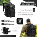 Mochila Tática de 50 Litros + Patch -  Reforçada e impermeável
