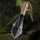 Mini Pá Multifuncional de Aço Inox – Ferramenta Essencial para Camping, Bushcraft e Sobrevivência!