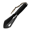 Mini Pá Multifuncional de Aço Inox – Ferramenta Essencial para Camping, Bushcraft e Sobrevivência!