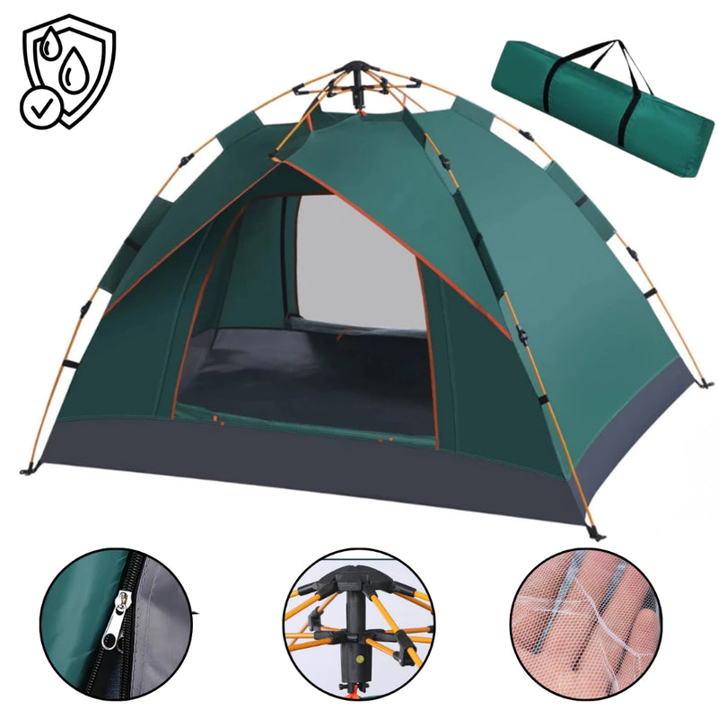 Barraca Pop-up acampamento para 3-4 pessoas - Monta Sozinha