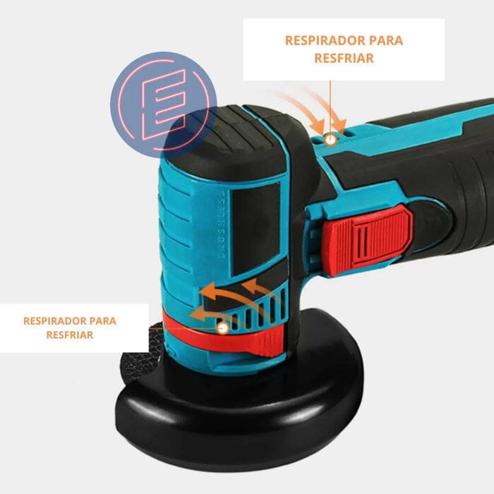 Lixadeira Esmerilhadeira Titanium Recarregável 76mm 12v Angular S/fio