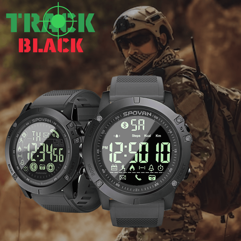 Smartwatch Militar Track Black