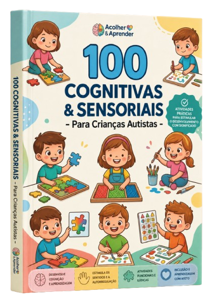 Capa 100 Atividades Cognitivas e Sensoriais Para Autistas